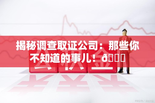 云霄揭秘调查取证公司：那些你不知道的事儿！😎