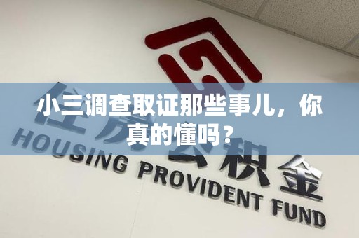 云霄小三调查取证那些事儿，你真的懂吗？
