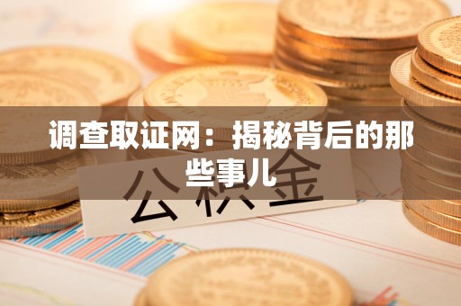 云霄调查取证网：揭秘背后的那些事儿
