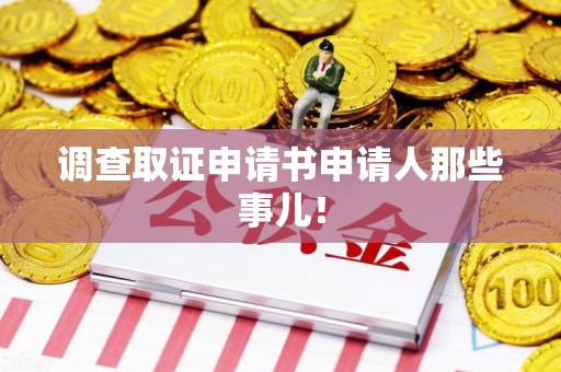 云霄调查取证申请书申请人那些事儿！