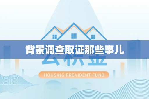 云霄背景调查取证那些事儿