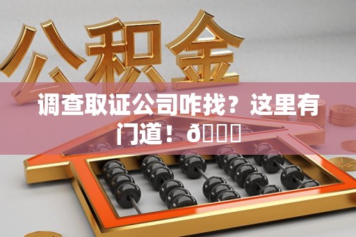 云霄调查取证公司咋找？这里有门道！😎